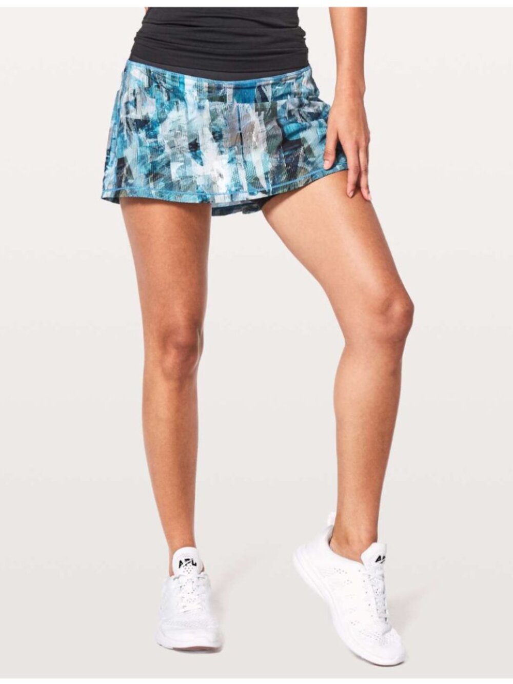 EUC Lululemon Pace Rival Skirt (Regular) *No Panels Sun Dazed Multi Blue 6